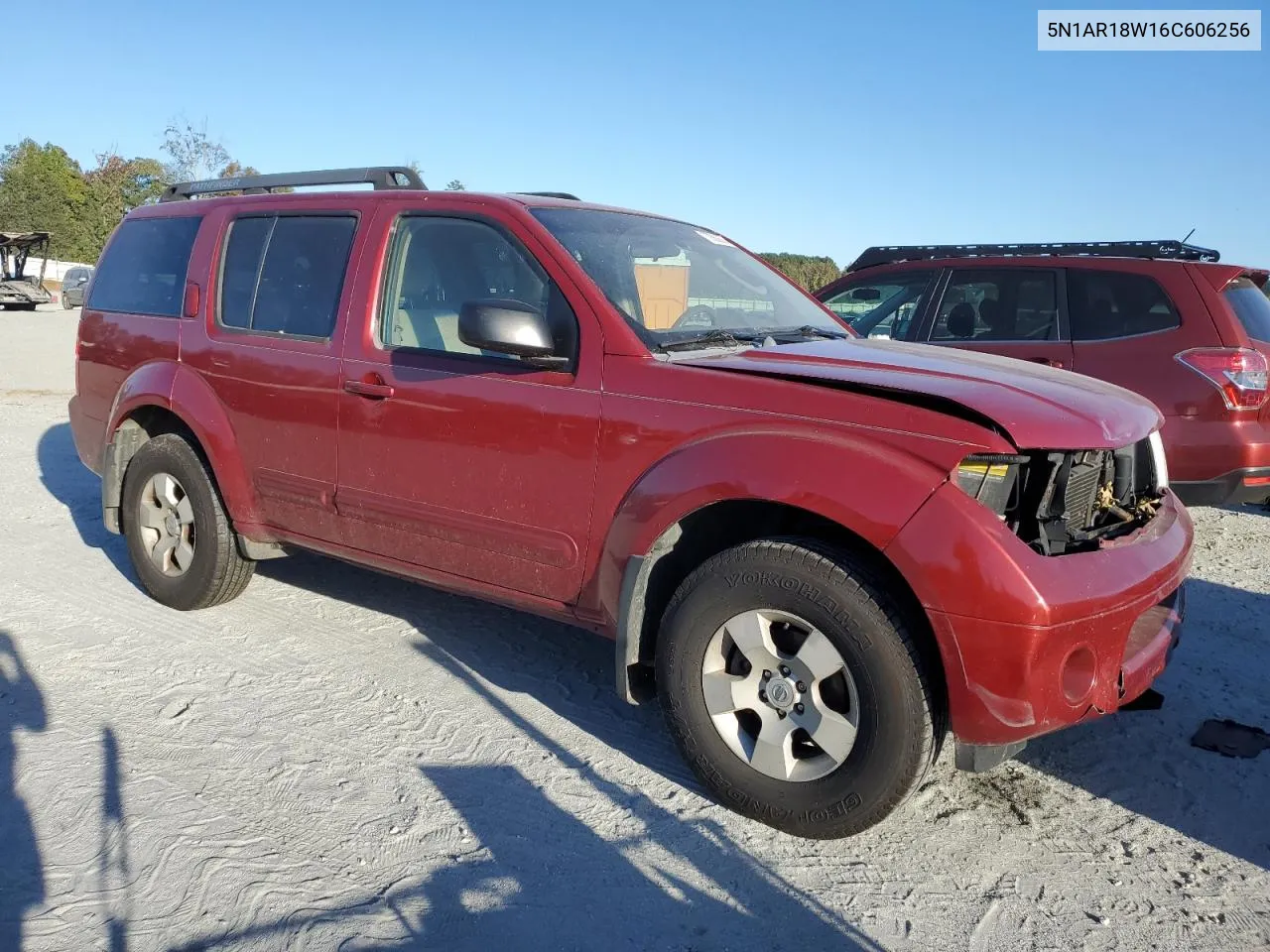 2006 Nissan Pathfinder Le VIN: 5N1AR18W16C606256 Lot: 73560664