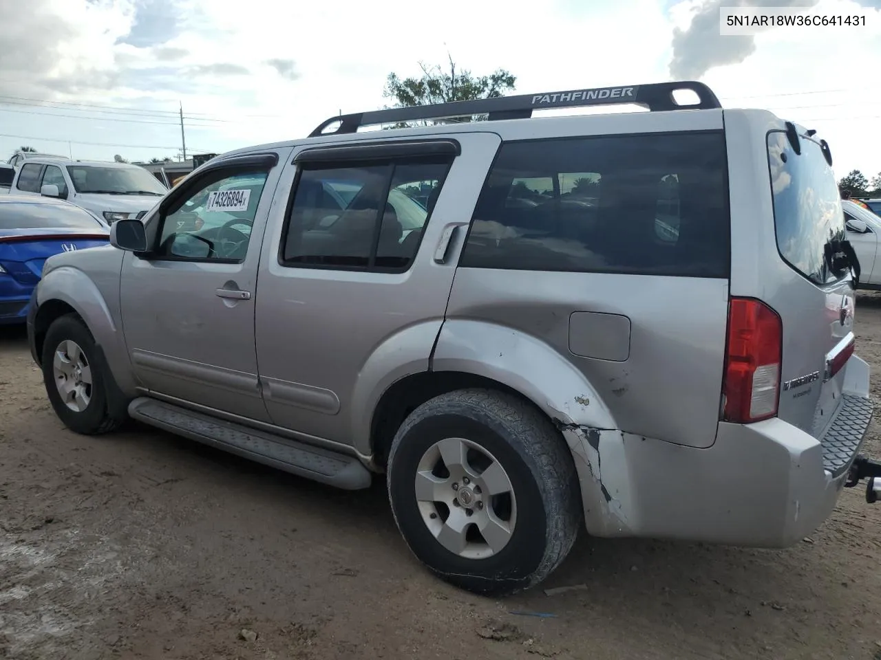 2006 Nissan Pathfinder Le VIN: 5N1AR18W36C641431 Lot: 74326894