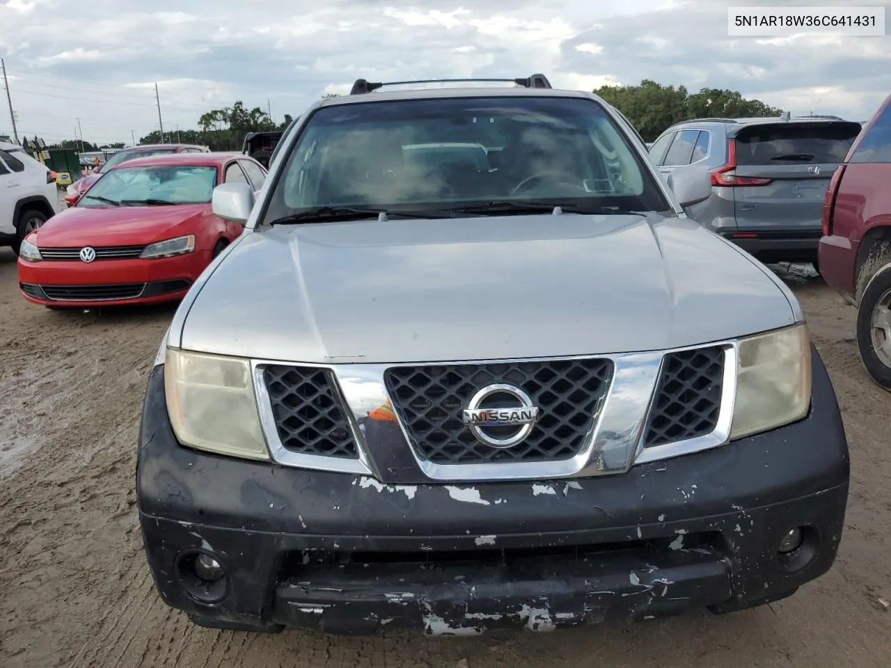 2006 Nissan Pathfinder Le VIN: 5N1AR18W36C641431 Lot: 74326894