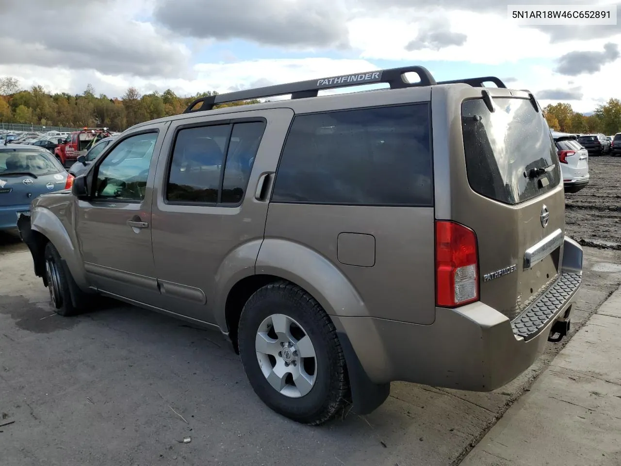 2006 Nissan Pathfinder Le VIN: 5N1AR18W46C652891 Lot: 75093424