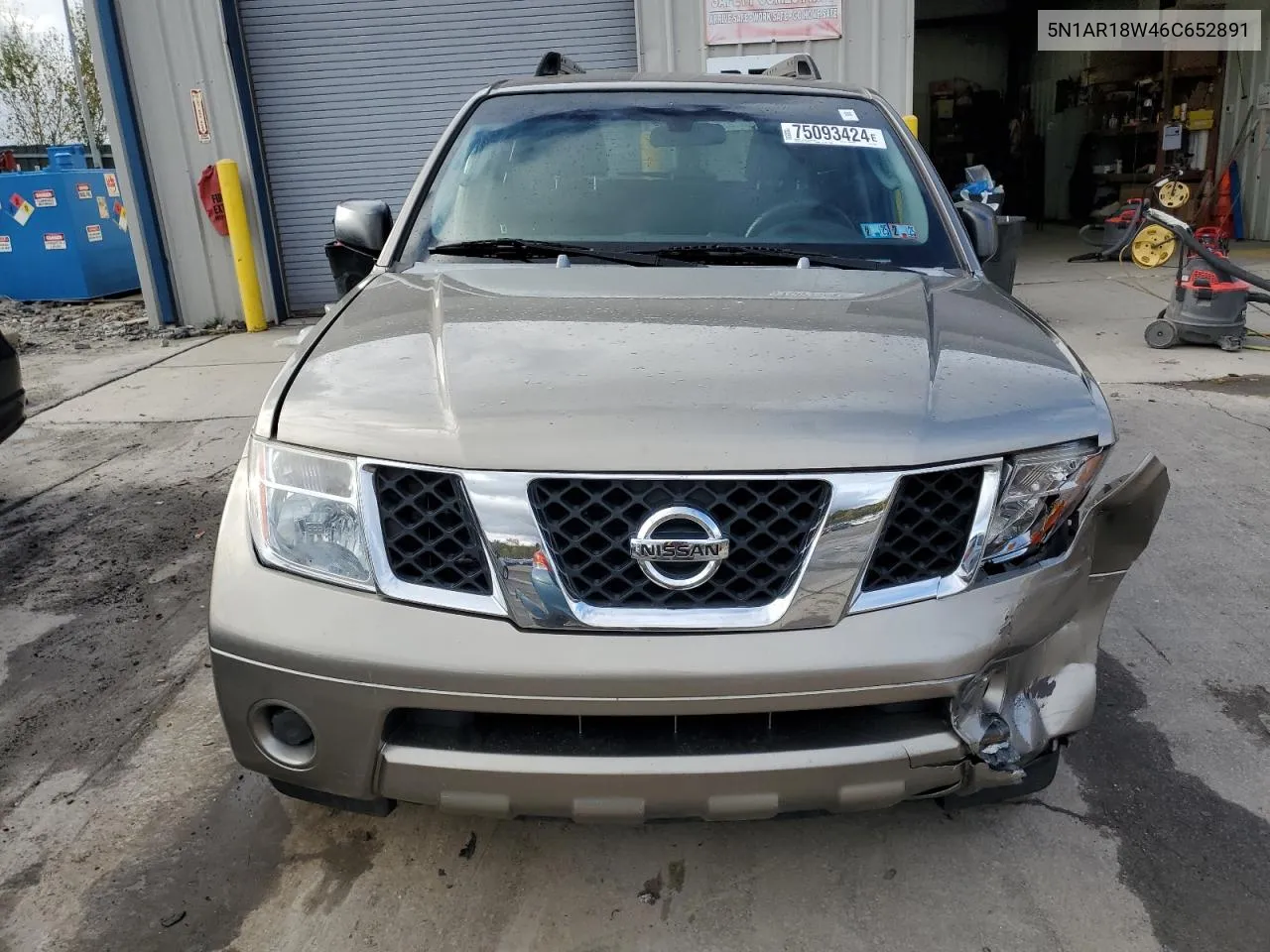 2006 Nissan Pathfinder Le VIN: 5N1AR18W46C652891 Lot: 75093424