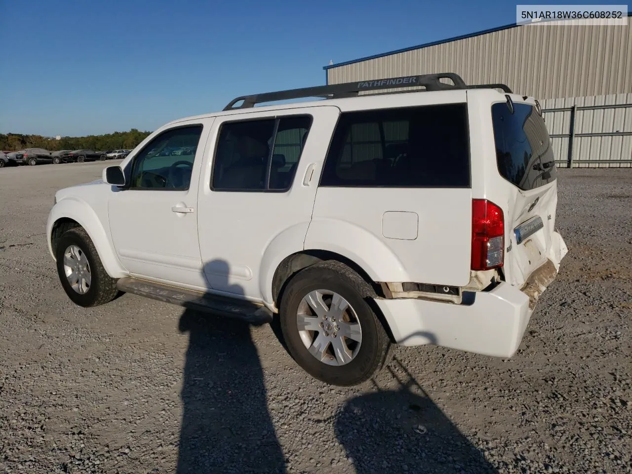 5N1AR18W36C608252 2006 Nissan Pathfinder Le