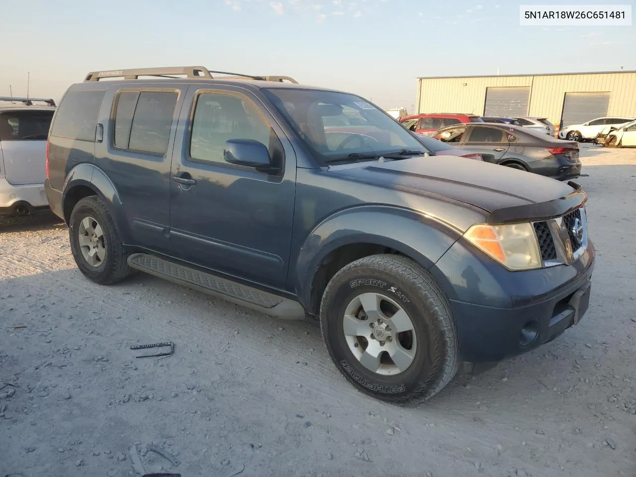 2006 Nissan Pathfinder Le VIN: 5N1AR18W26C651481 Lot: 76328544