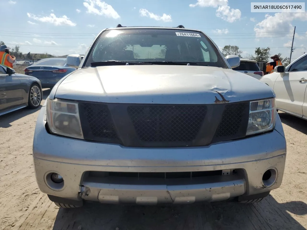 2006 Nissan Pathfinder Le VIN: 5N1AR18U06C617490 Lot: 76411664