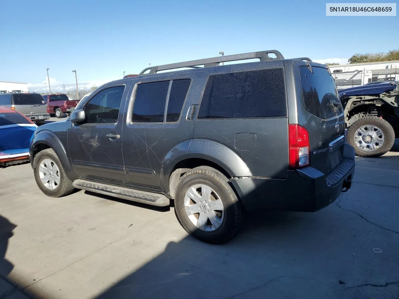 2006 Nissan Pathfinder Le VIN: 5N1AR18U46C648659 Lot: 76493684