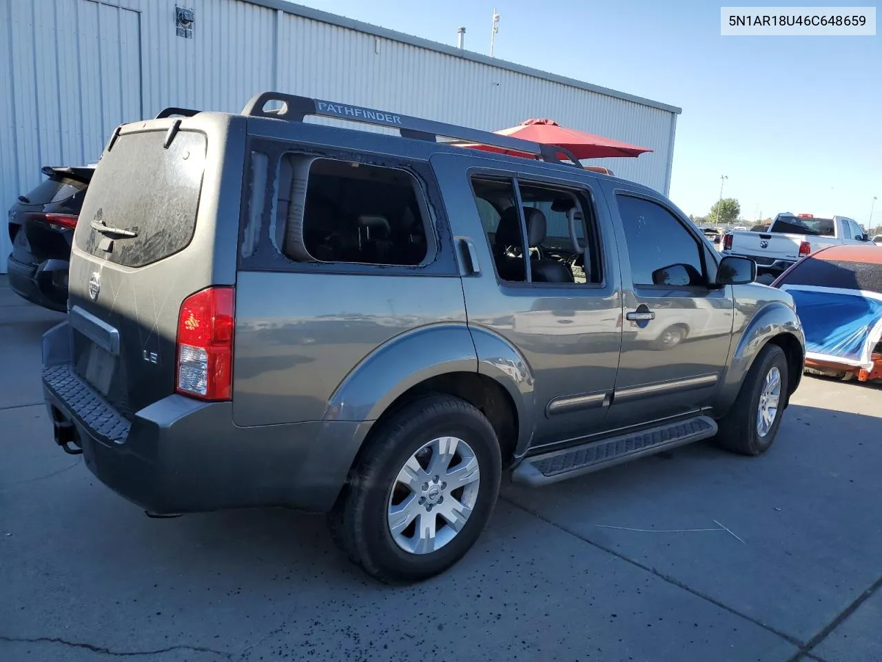 2006 Nissan Pathfinder Le VIN: 5N1AR18U46C648659 Lot: 76493684