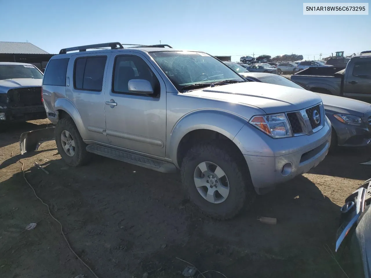 2006 Nissan Pathfinder Le VIN: 5N1AR18W56C673295 Lot: 77905674