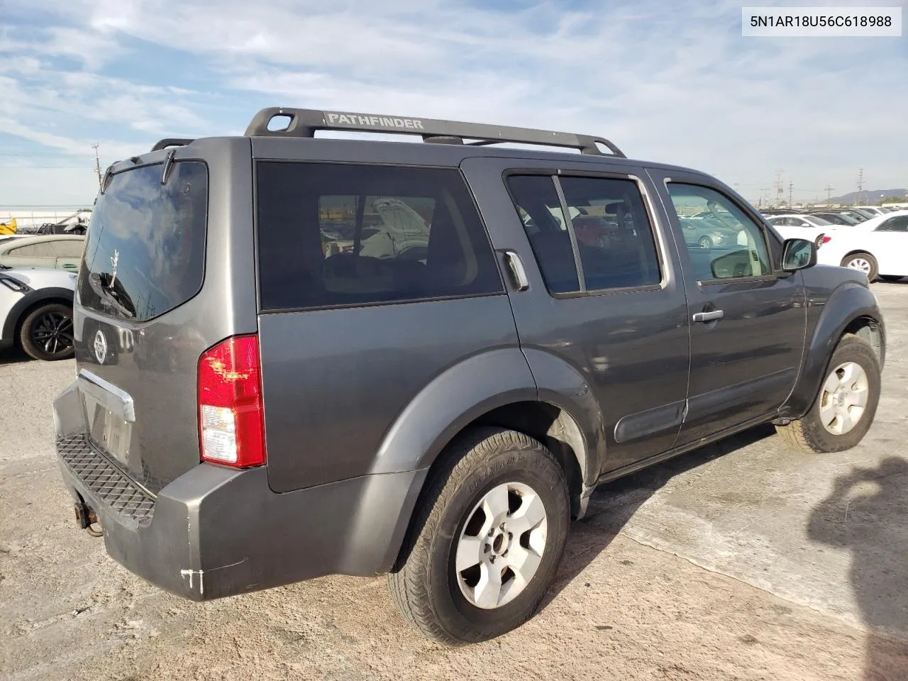 2006 Nissan Pathfinder Le VIN: 5N1AR18U56C618988 Lot: 77989174