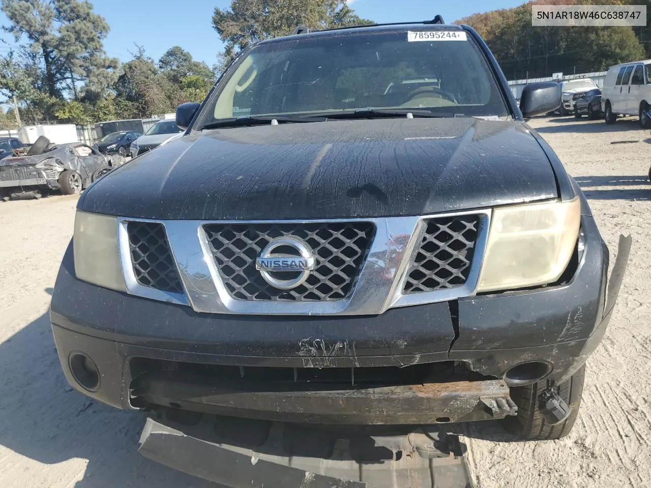 2006 Nissan Pathfinder Le VIN: 5N1AR18W46C638747 Lot: 78595244