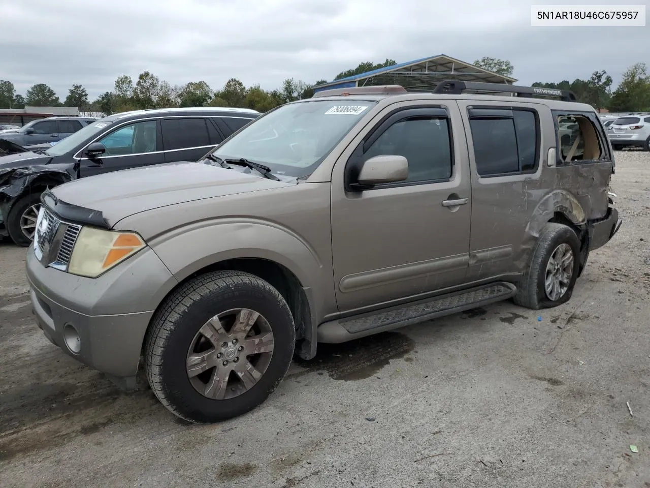 2006 Nissan Pathfinder Le VIN: 5N1AR18U46C675957 Lot: 79306894