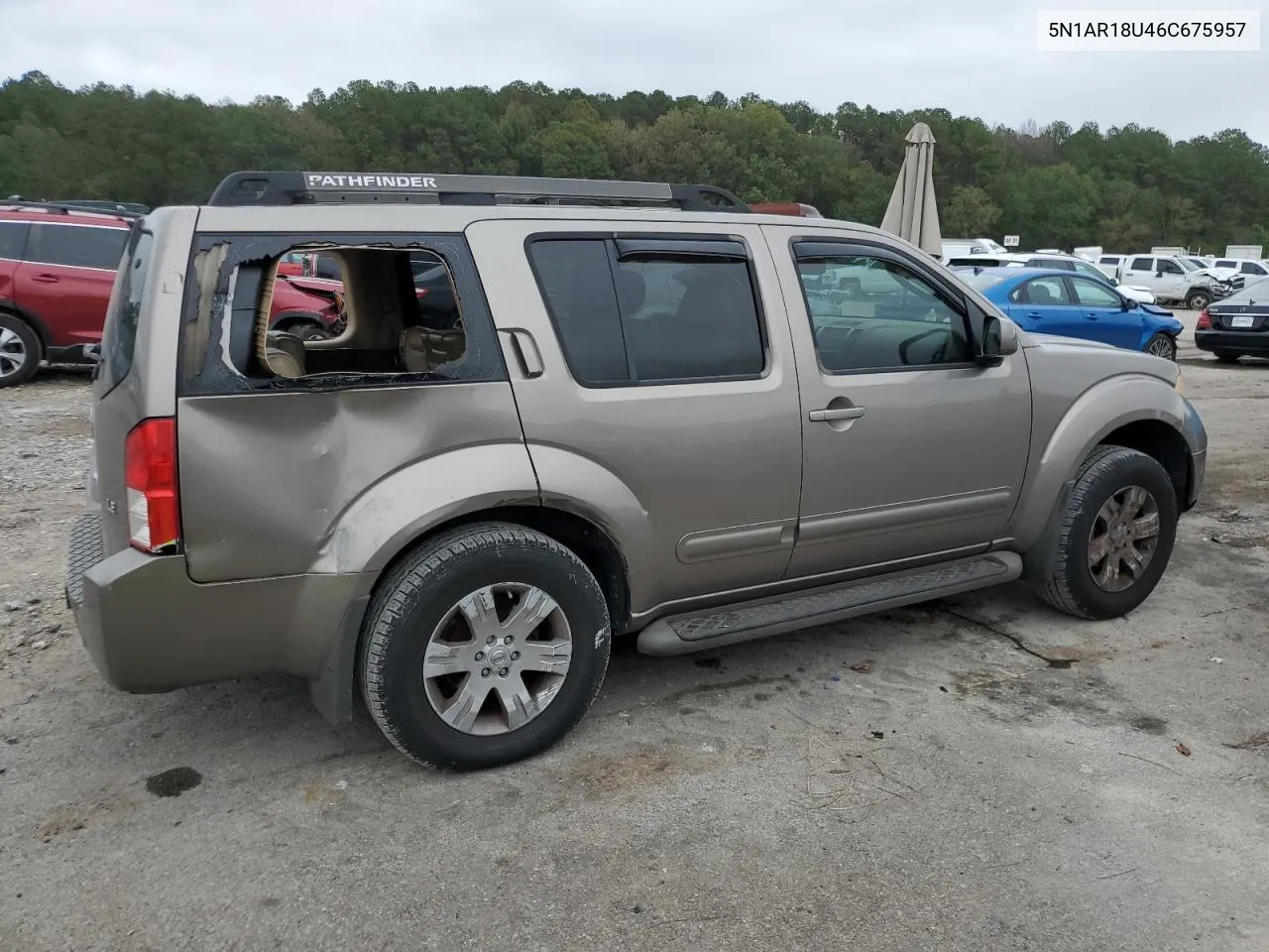 2006 Nissan Pathfinder Le VIN: 5N1AR18U46C675957 Lot: 79306894