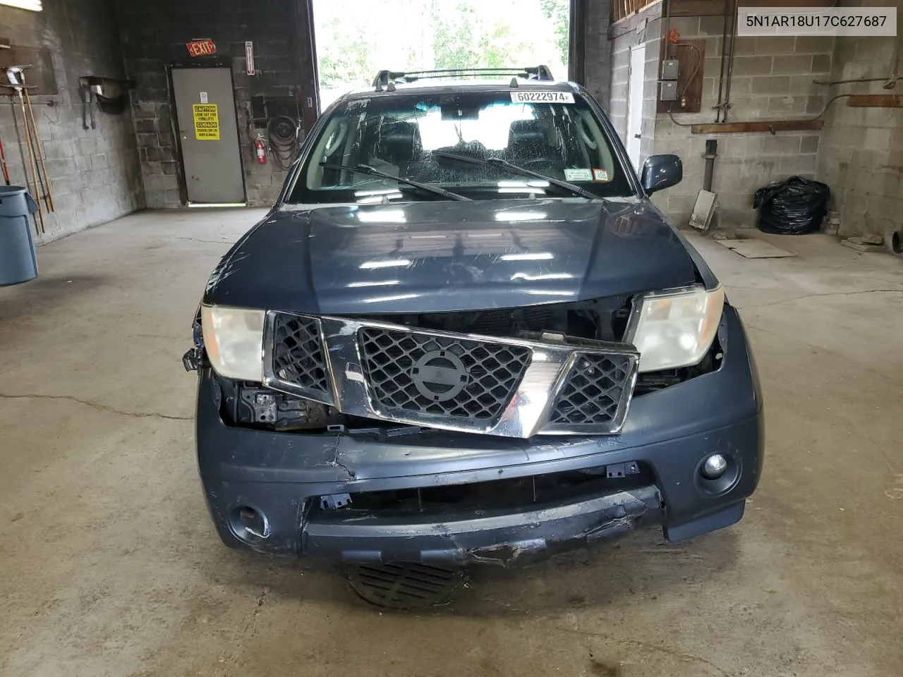 2007 Nissan Pathfinder Le VIN: 5N1AR18U17C627687 Lot: 60222974