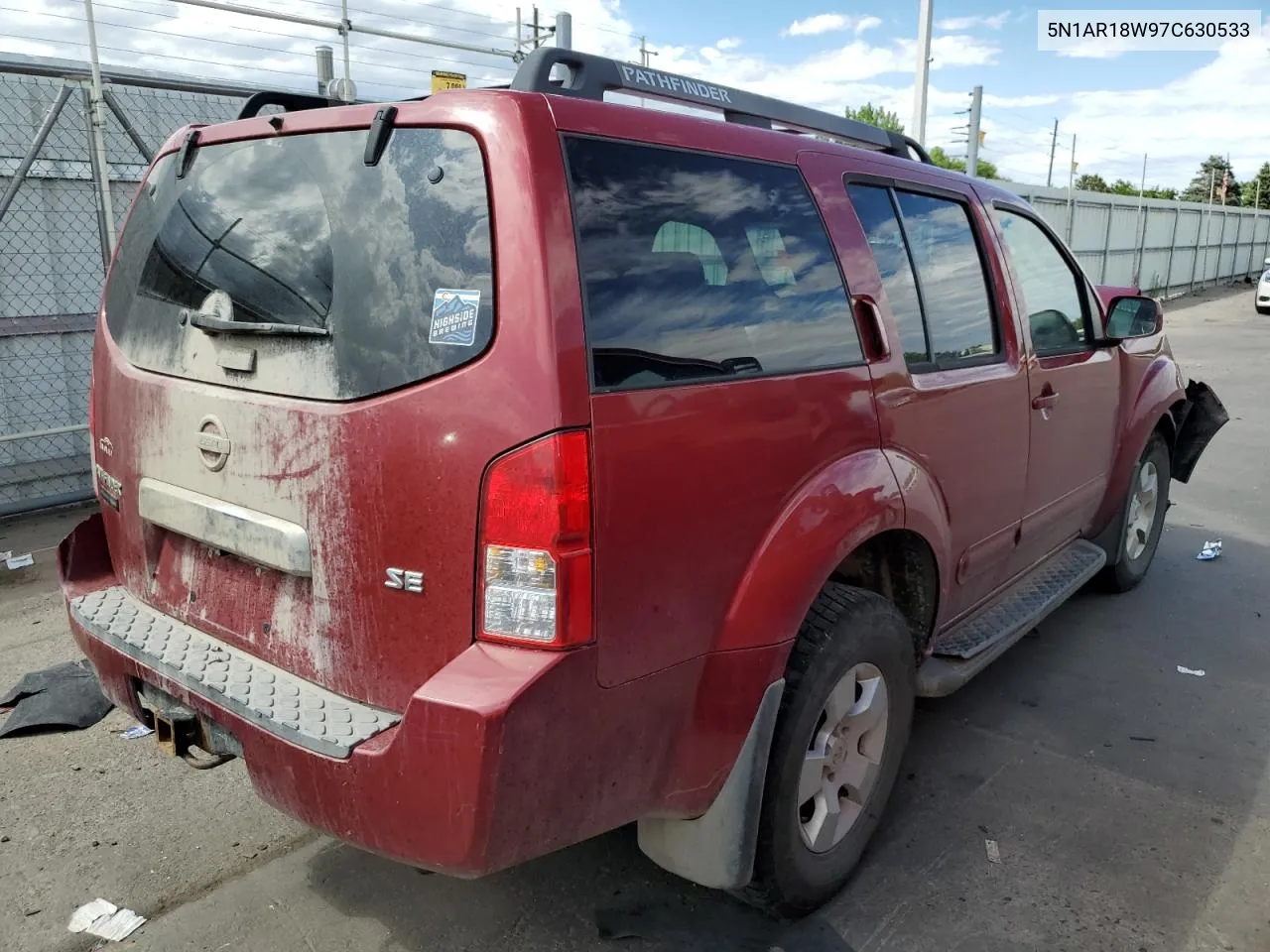 2007 Nissan Pathfinder Le VIN: 5N1AR18W97C630533 Lot: 60622284