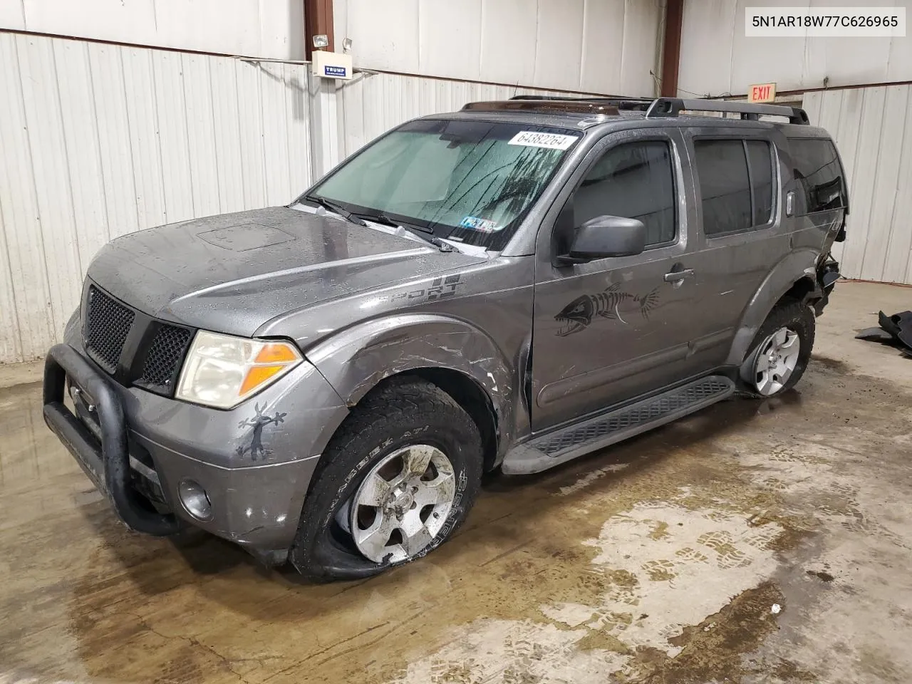 2007 Nissan Pathfinder Le VIN: 5N1AR18W77C626965 Lot: 64382264