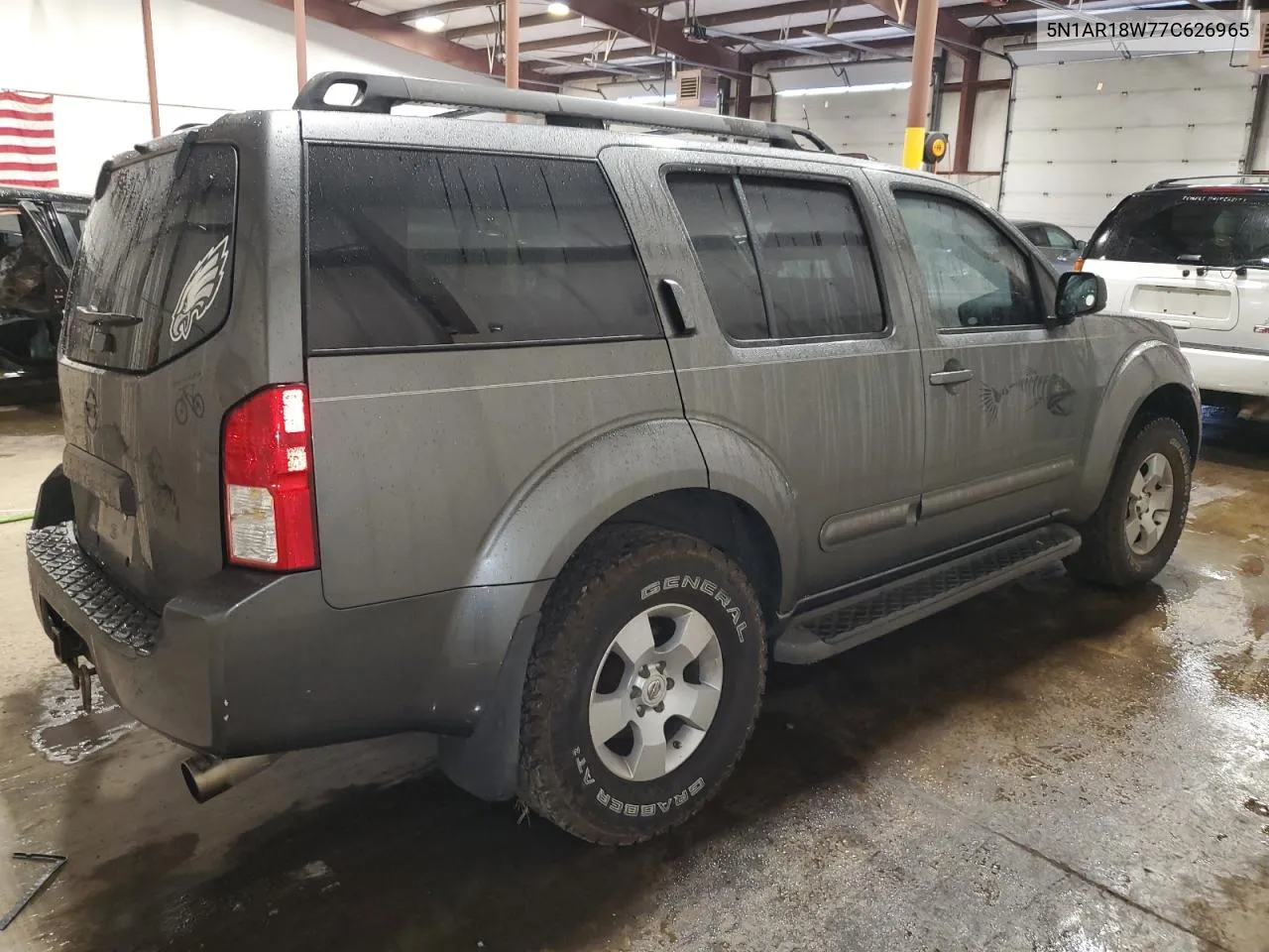 2007 Nissan Pathfinder Le VIN: 5N1AR18W77C626965 Lot: 64382264