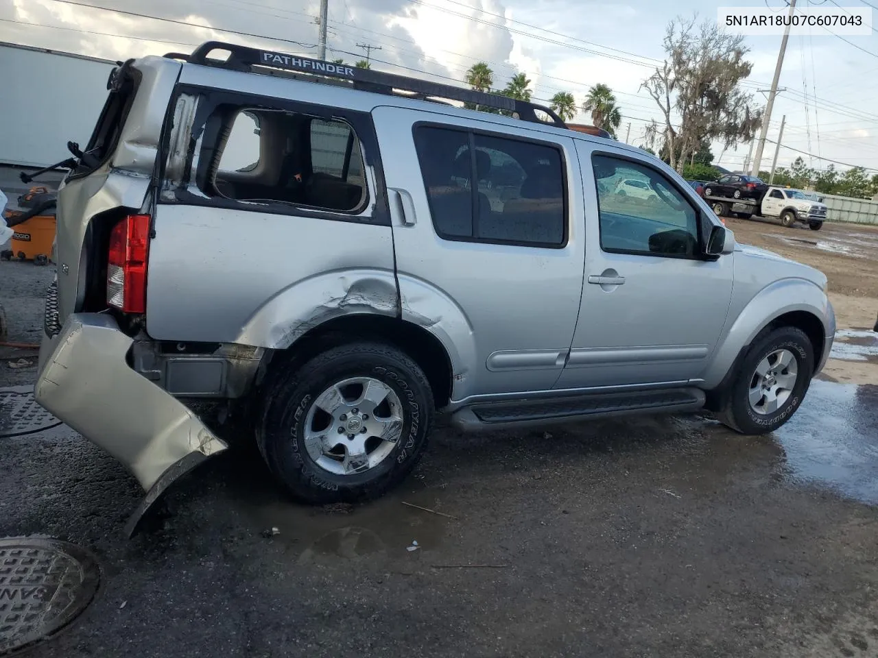 2007 Nissan Pathfinder Le VIN: 5N1AR18U07C607043 Lot: 67702624