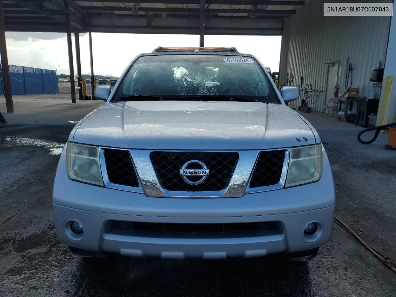 2007 Nissan Pathfinder Le VIN: 5N1AR18U07C607043 Lot: 67702624