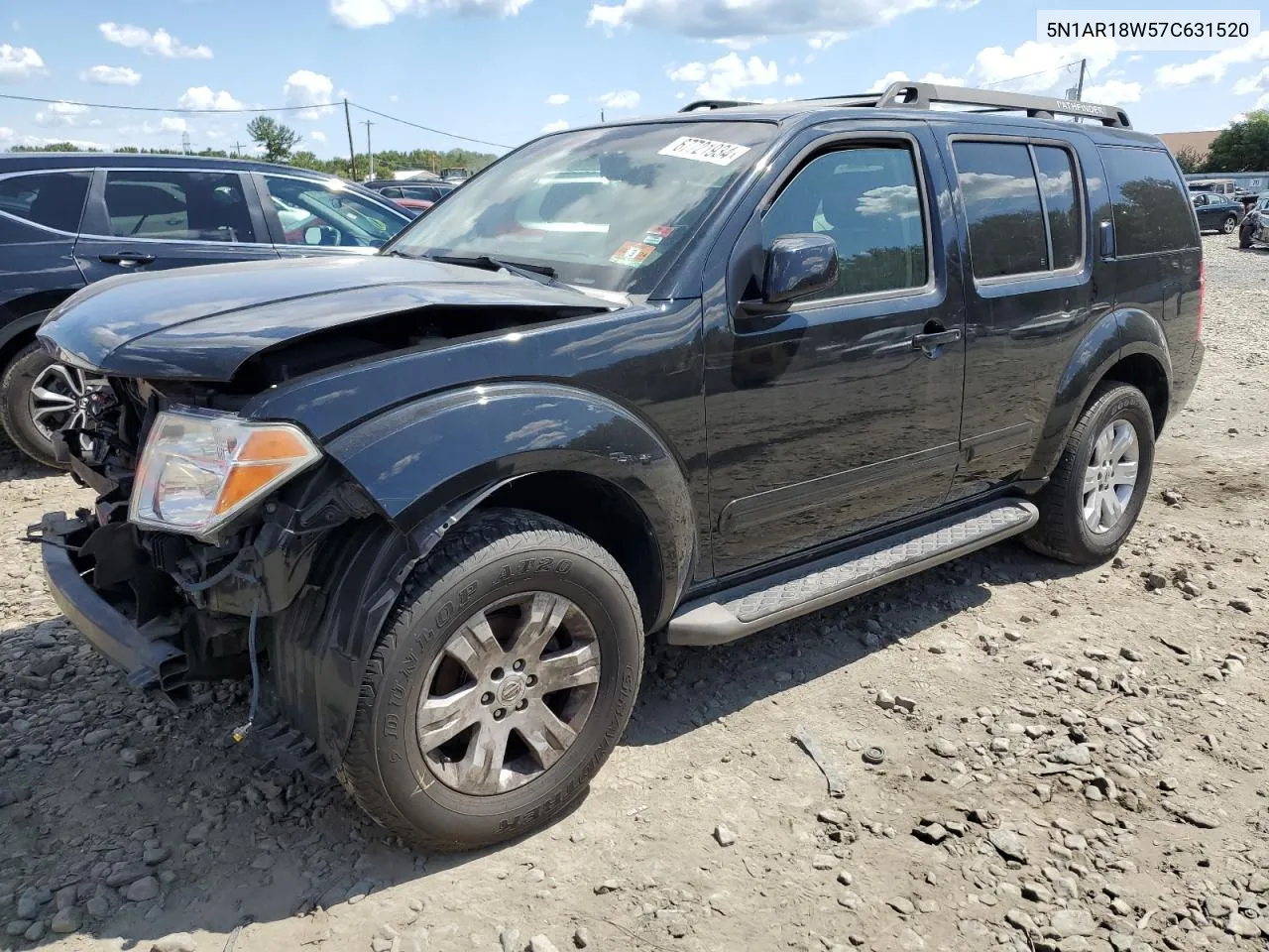 2007 Nissan Pathfinder Le VIN: 5N1AR18W57C631520 Lot: 67721934