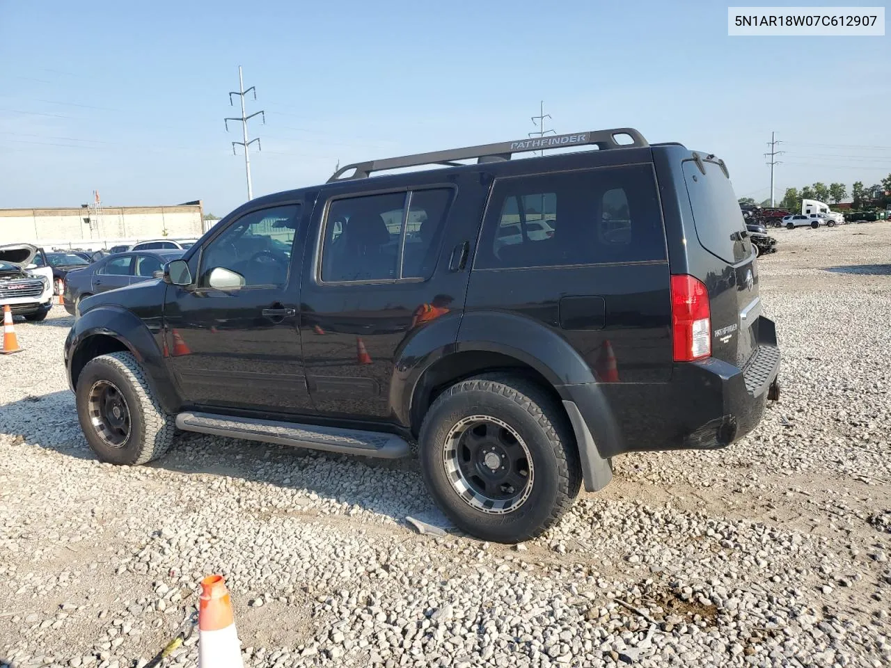 2007 Nissan Pathfinder Le VIN: 5N1AR18W07C612907 Lot: 68940184