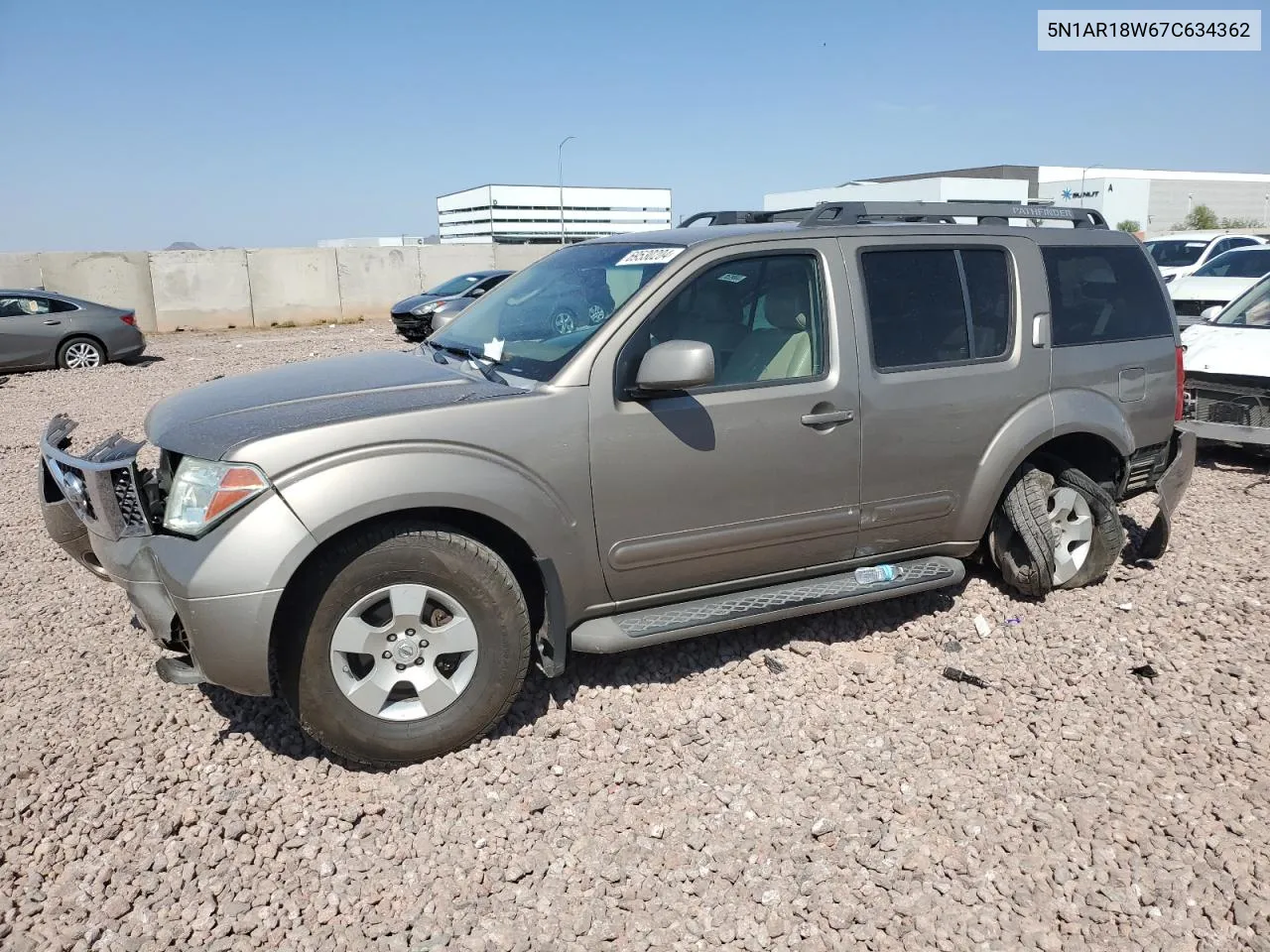 2007 Nissan Pathfinder Le VIN: 5N1AR18W67C634362 Lot: 69530204