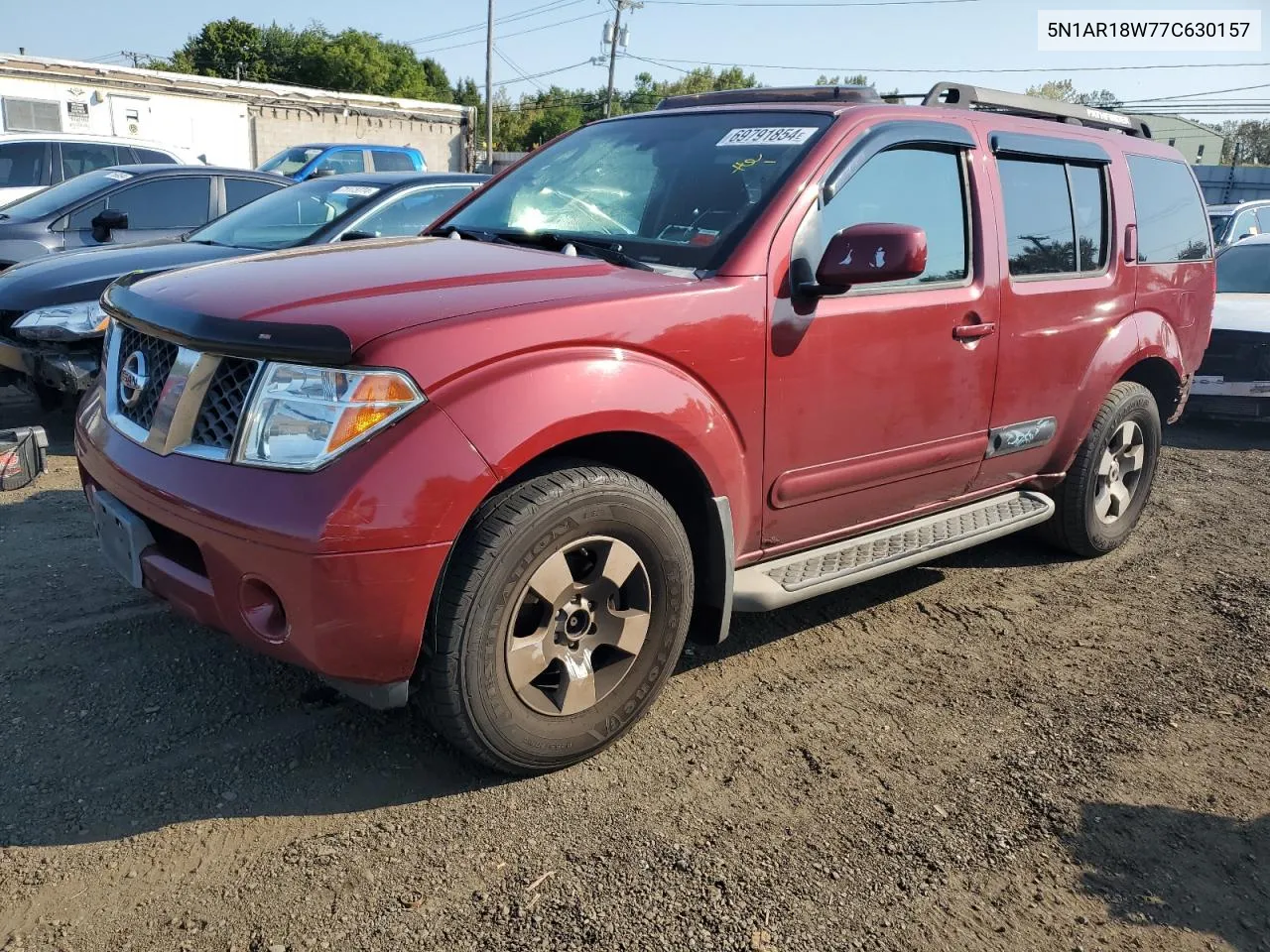 2007 Nissan Pathfinder Le VIN: 5N1AR18W77C630157 Lot: 69791854