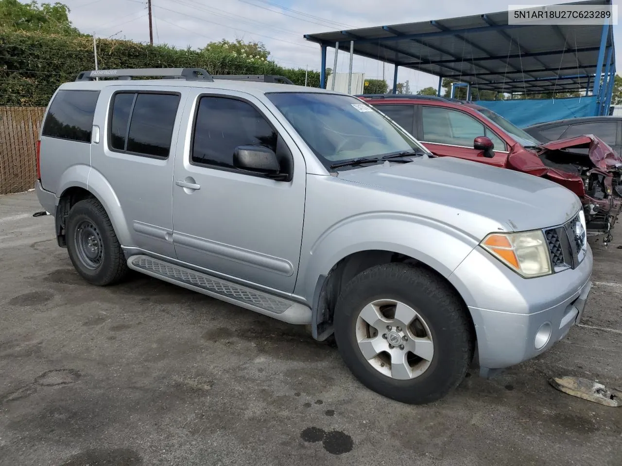 2007 Nissan Pathfinder Le VIN: 5N1AR18U27C623289 Lot: 72417314