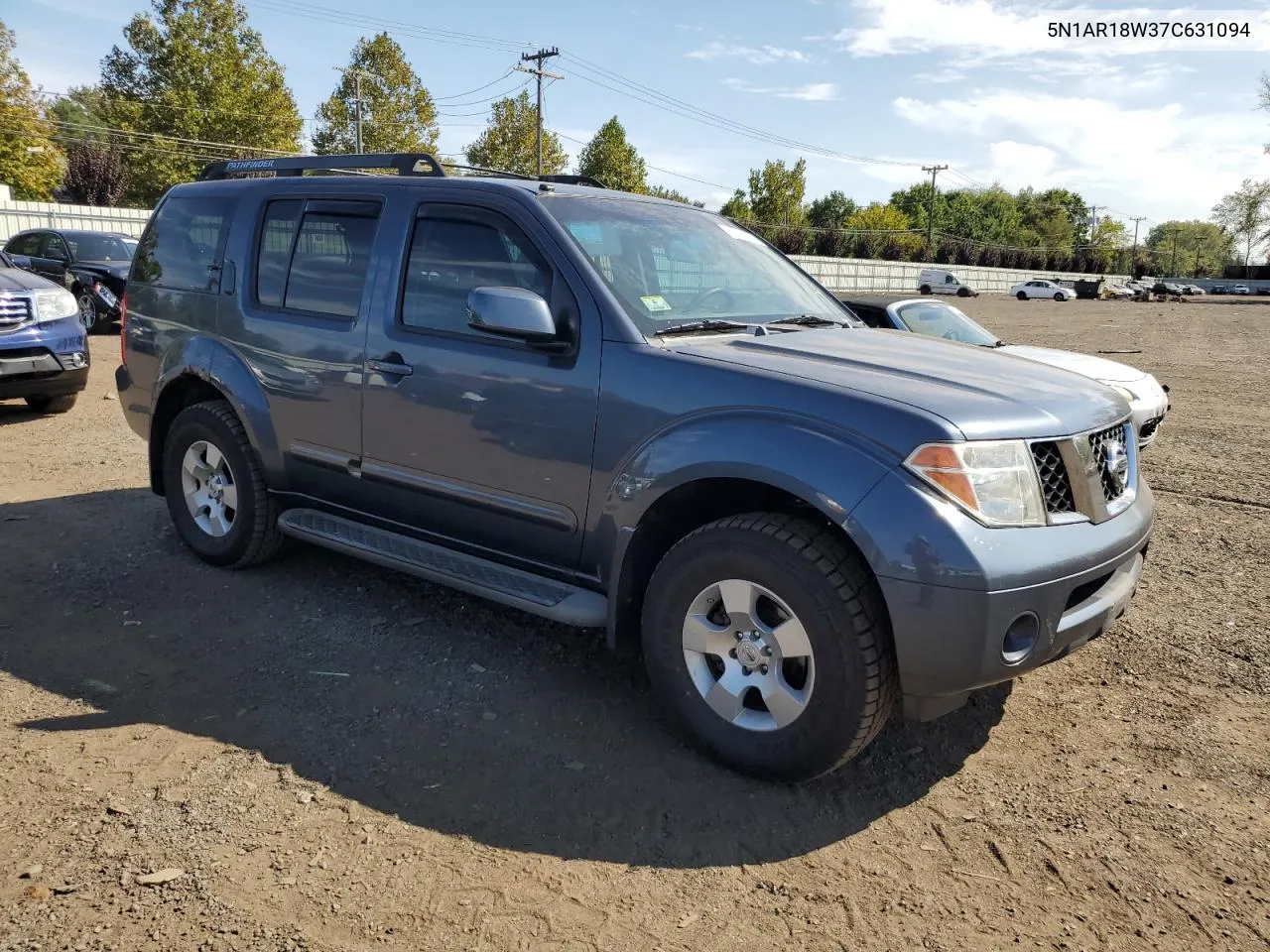 2007 Nissan Pathfinder Le VIN: 5N1AR18W37C631094 Lot: 72424544