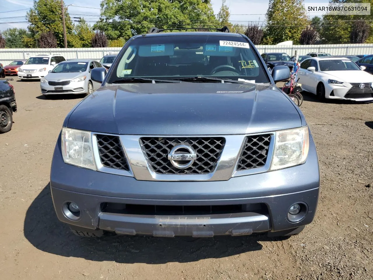 2007 Nissan Pathfinder Le VIN: 5N1AR18W37C631094 Lot: 72424544