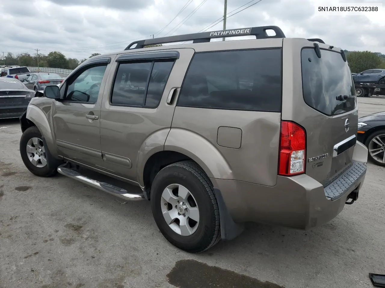 2007 Nissan Pathfinder Le VIN: 5N1AR18U57C632388 Lot: 72929864