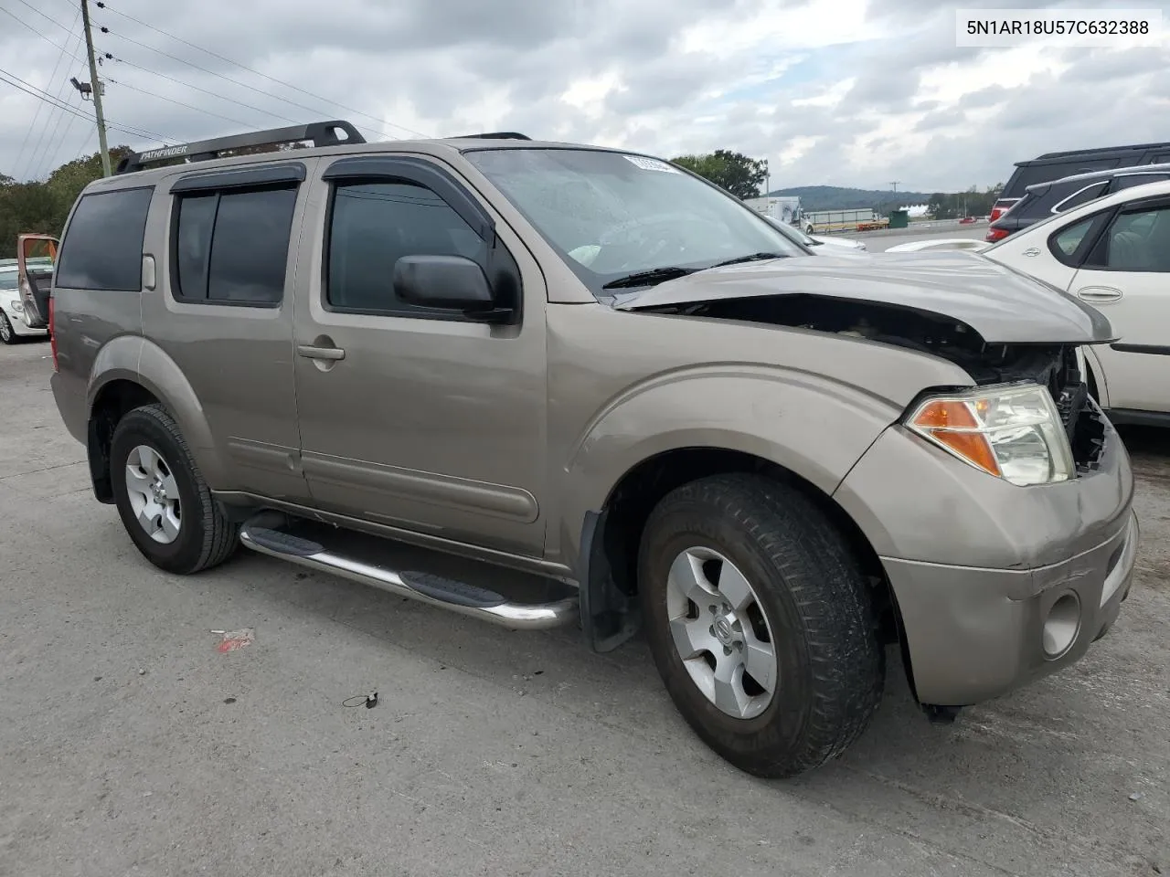 2007 Nissan Pathfinder Le VIN: 5N1AR18U57C632388 Lot: 72929864