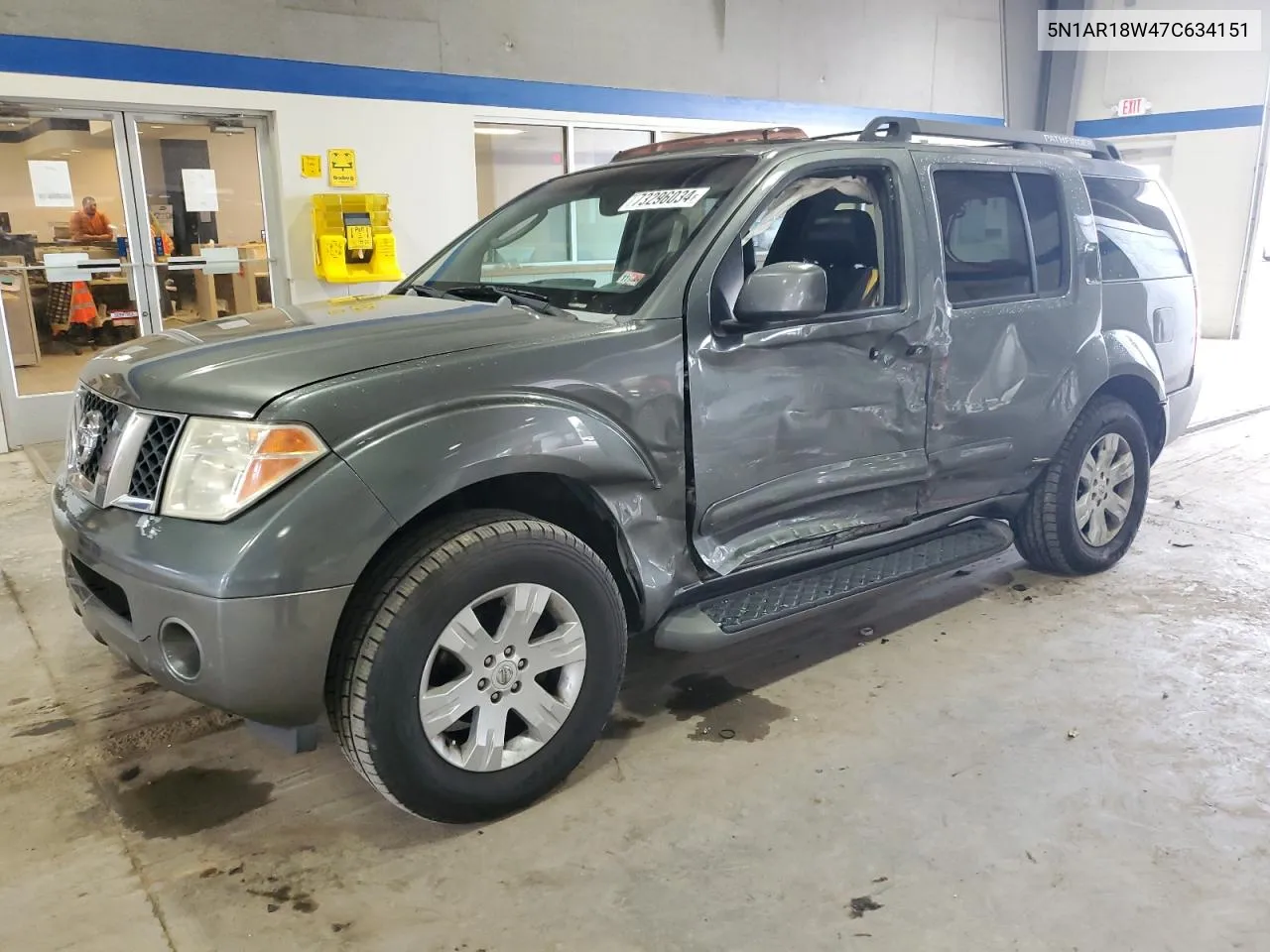 2007 Nissan Pathfinder Le VIN: 5N1AR18W47C634151 Lot: 73296034