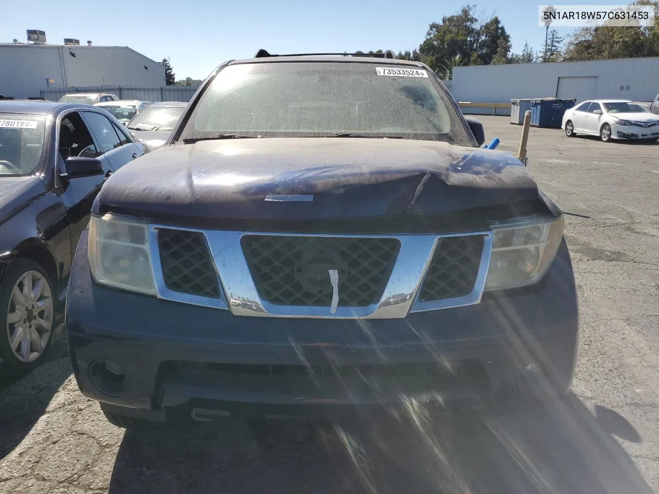 2007 Nissan Pathfinder Le VIN: 5N1AR18W57C631453 Lot: 73533524