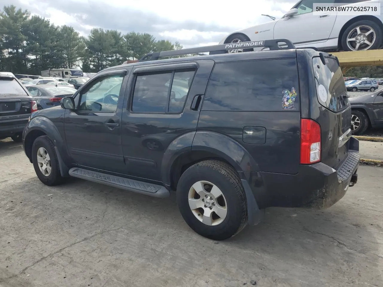 2007 Nissan Pathfinder Le VIN: 5N1AR18W77C625718 Lot: 74527564