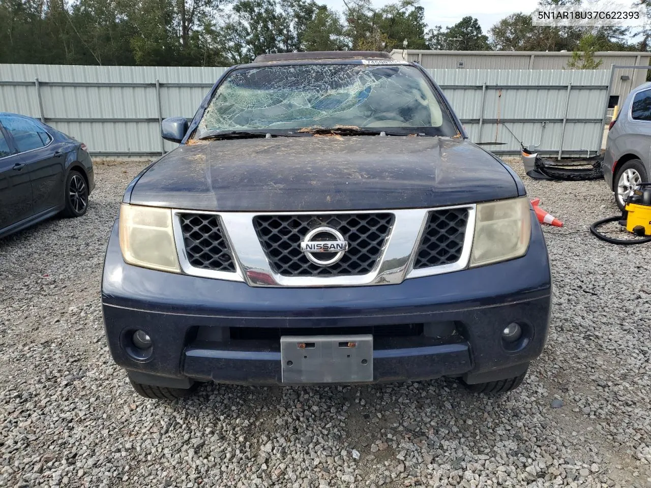 2007 Nissan Pathfinder Le VIN: 5N1AR18U37C622393 Lot: 74599354