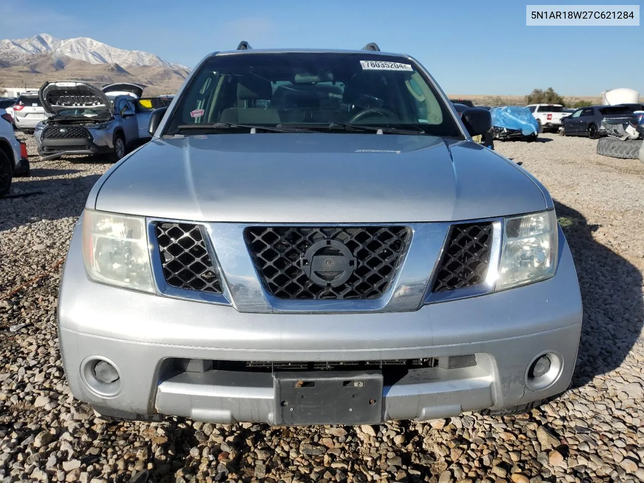 2007 Nissan Pathfinder Le VIN: 5N1AR18W27C621284 Lot: 78035204