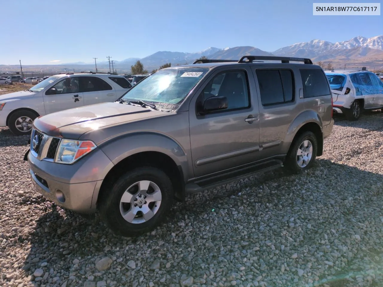 2007 Nissan Pathfinder Le VIN: 5N1AR18W77C617117 Lot: 79484264