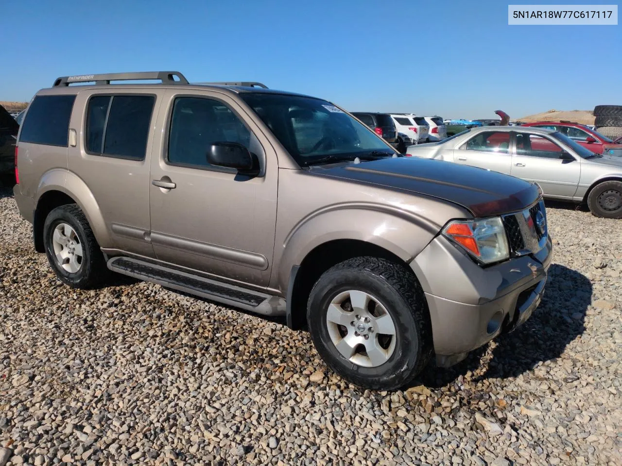 2007 Nissan Pathfinder Le VIN: 5N1AR18W77C617117 Lot: 79484264