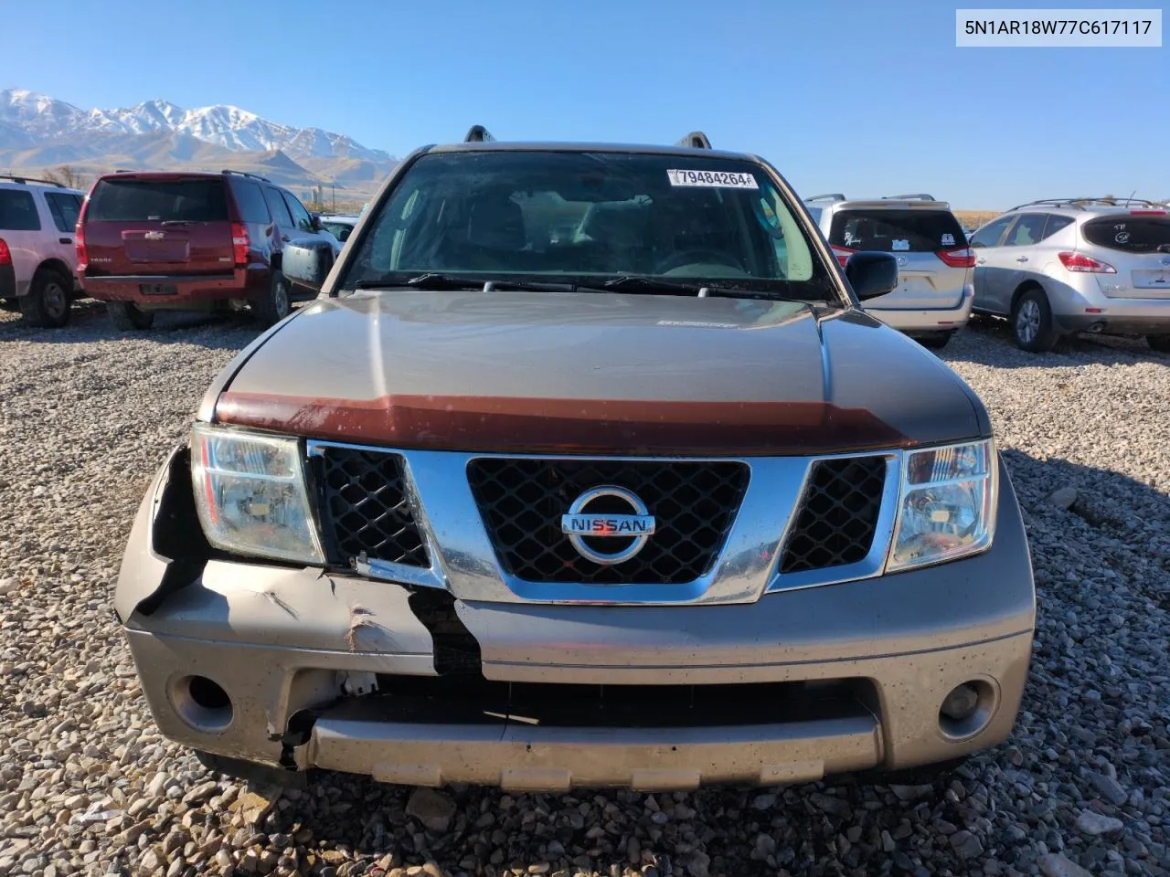 2007 Nissan Pathfinder Le VIN: 5N1AR18W77C617117 Lot: 79484264