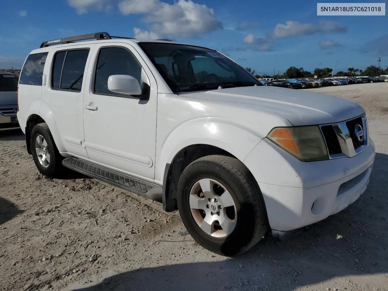 2007 Nissan Pathfinder Le VIN: 5N1AR18U57C621018 Lot: 80492494