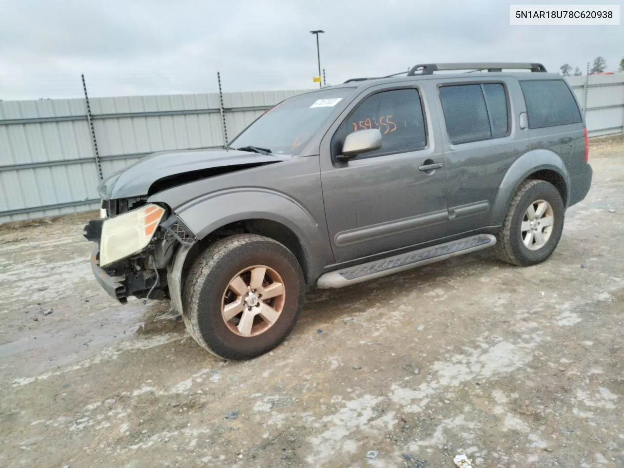 2008 Nissan Pathfinder S VIN: 5N1AR18U78C620938 Lot: 47057833