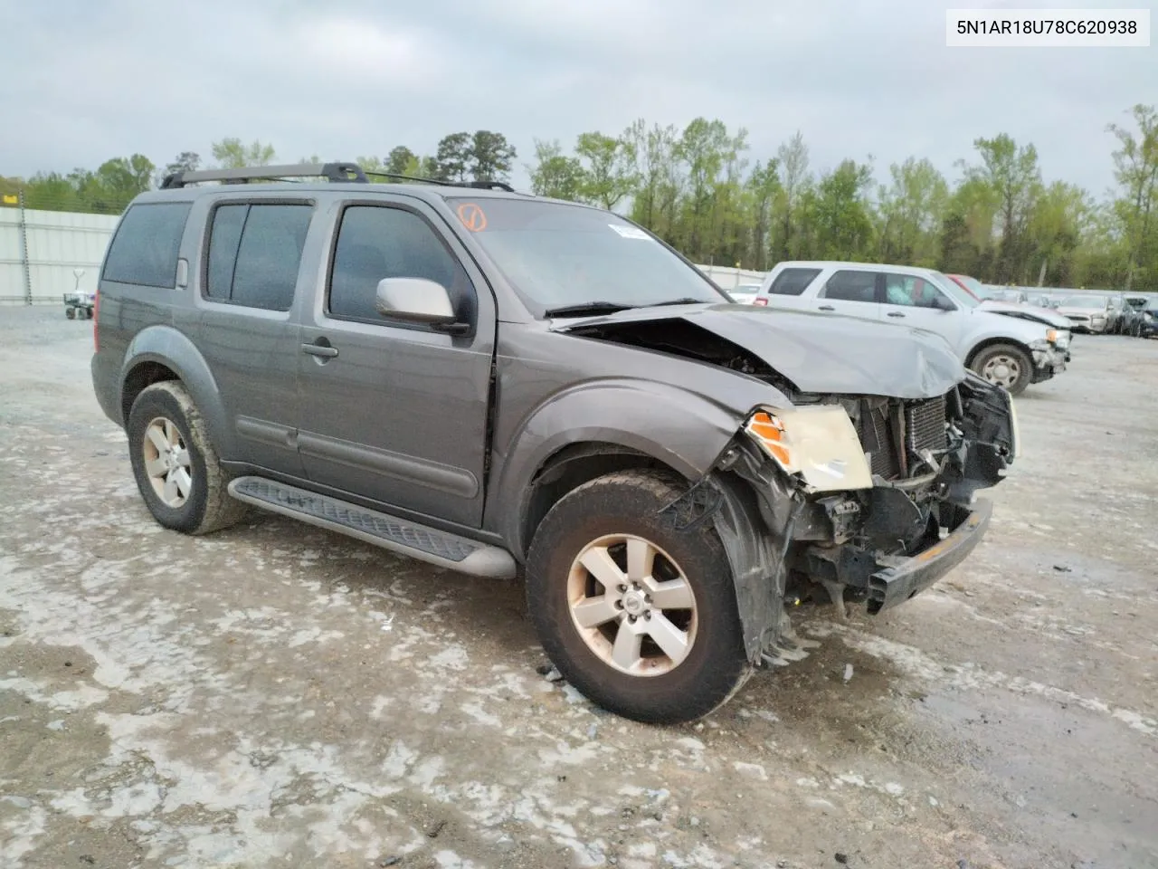 2008 Nissan Pathfinder S VIN: 5N1AR18U78C620938 Lot: 47057833