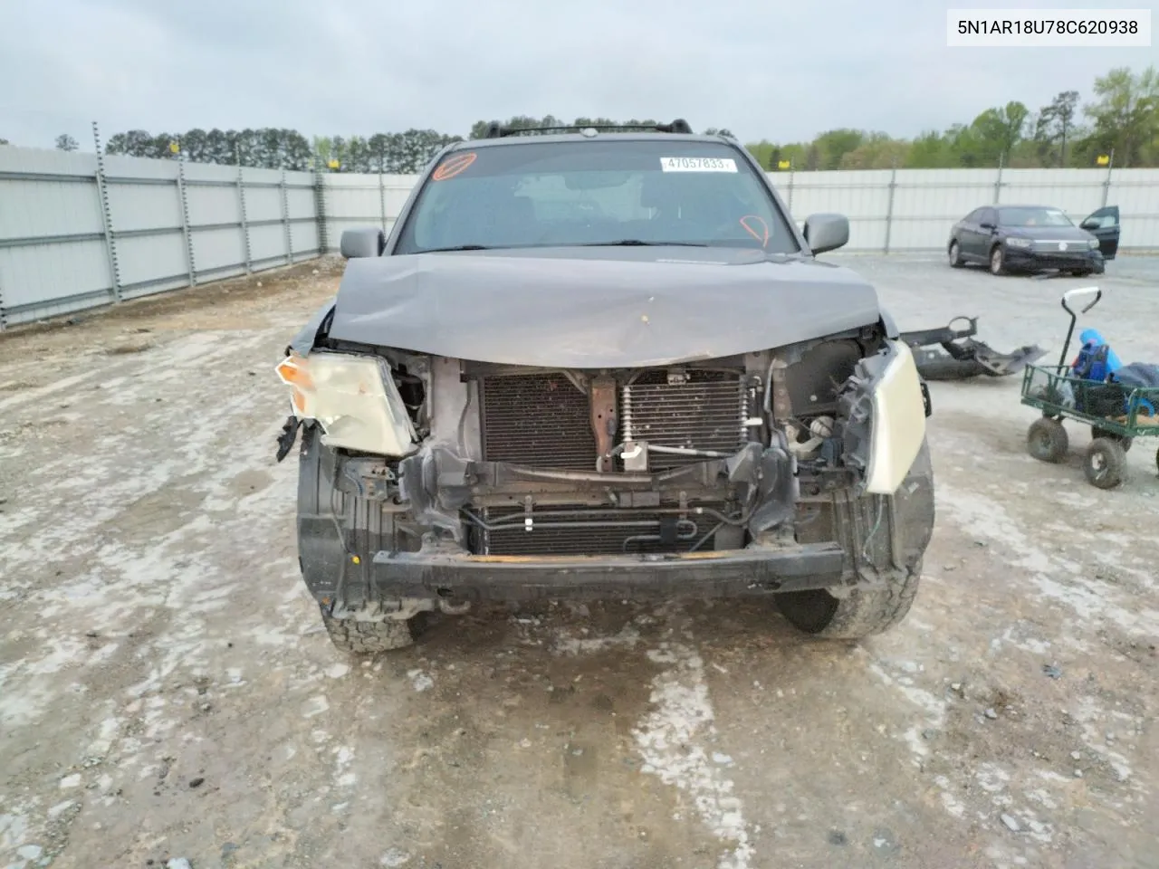 2008 Nissan Pathfinder S VIN: 5N1AR18U78C620938 Lot: 47057833