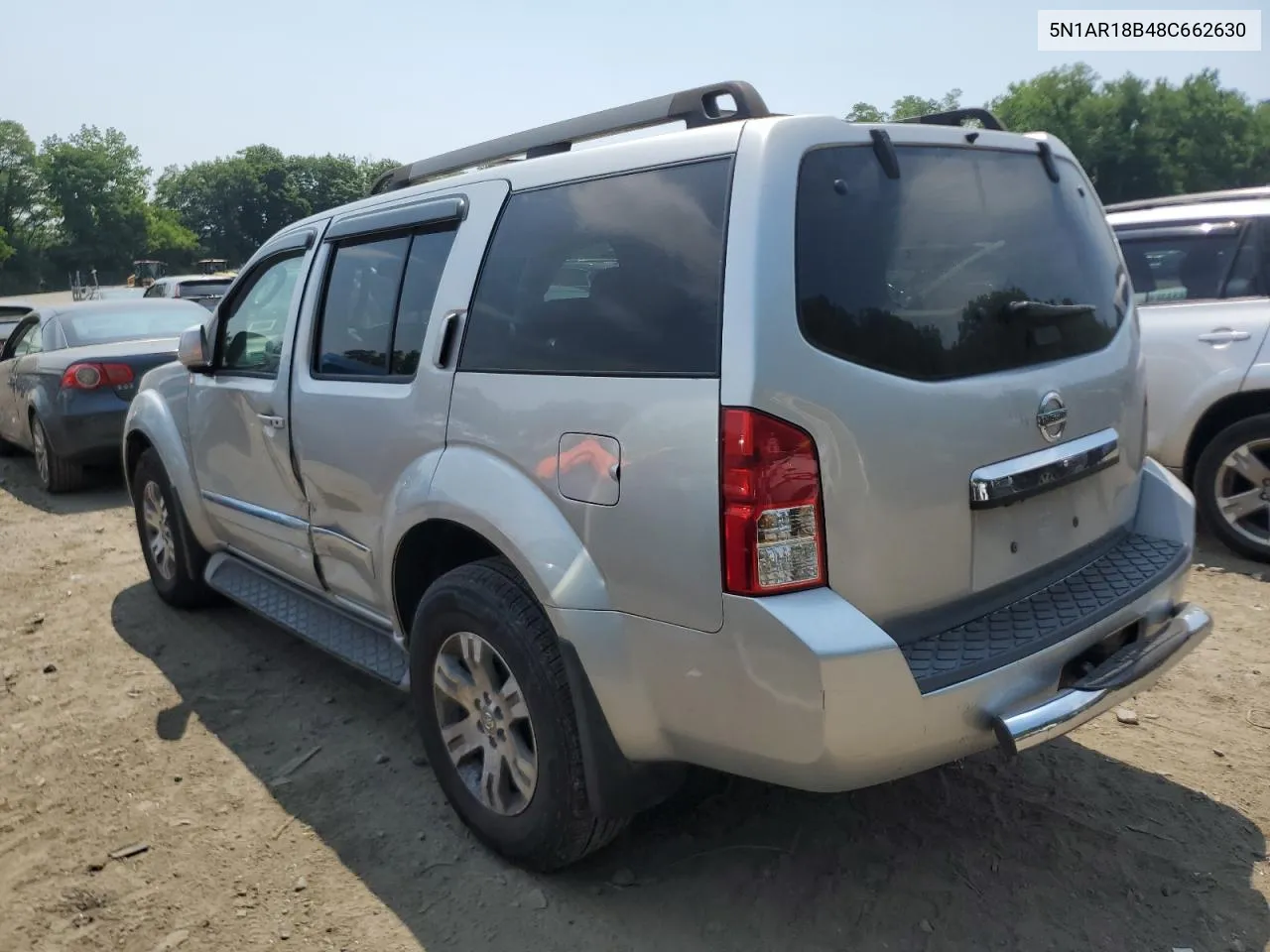 2008 Nissan Pathfinder S VIN: 5N1AR18B48C662630 Lot: 59509994