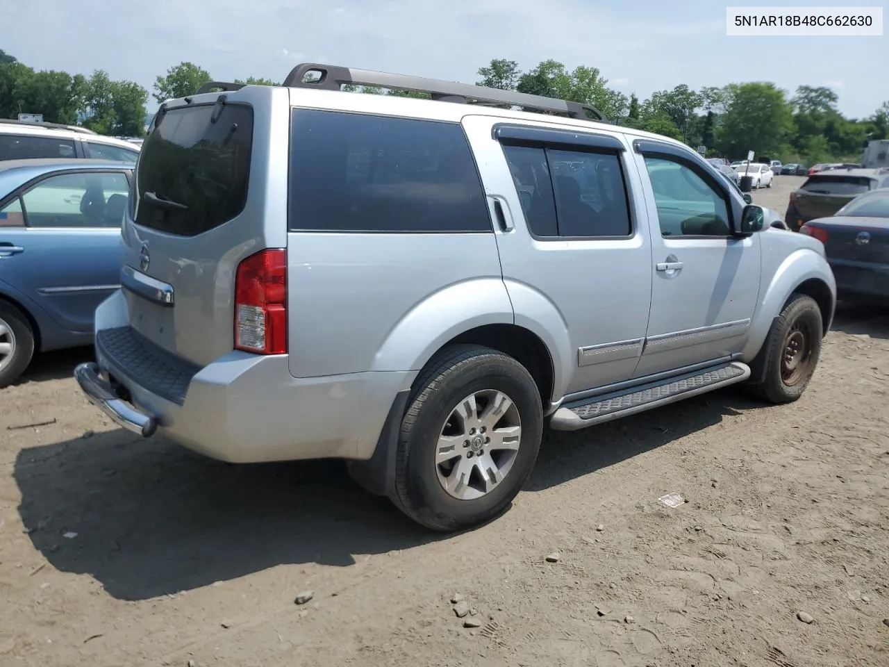 2008 Nissan Pathfinder S VIN: 5N1AR18B48C662630 Lot: 59509994