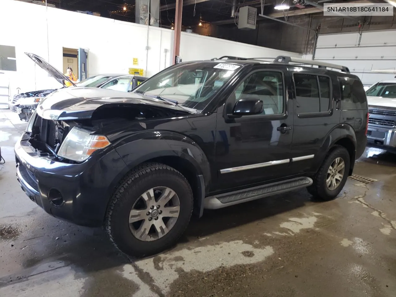 2008 Nissan Pathfinder S VIN: 5N1AR18B18C641184 Lot: 67027824