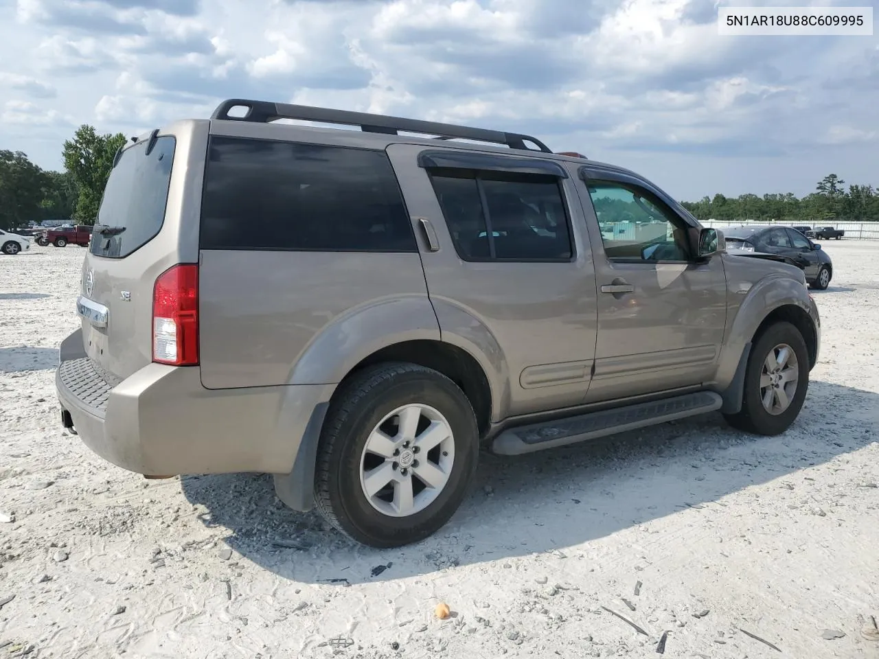 2008 Nissan Pathfinder S VIN: 5N1AR18U88C609995 Lot: 67039694