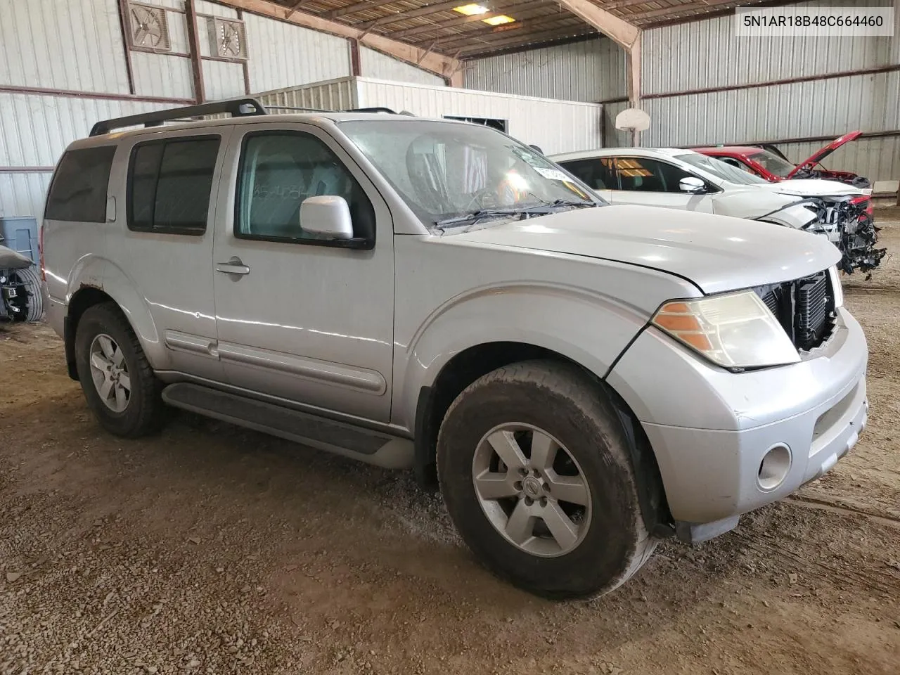 2008 Nissan Pathfinder S VIN: 5N1AR18B48C664460 Lot: 67124564