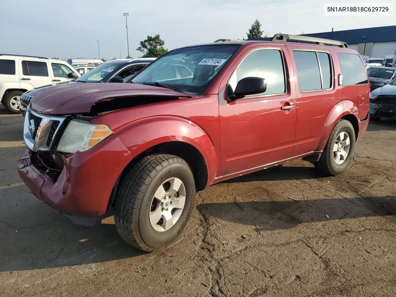 2008 Nissan Pathfinder S VIN: 5N1AR18B18C629729 Lot: 69371154