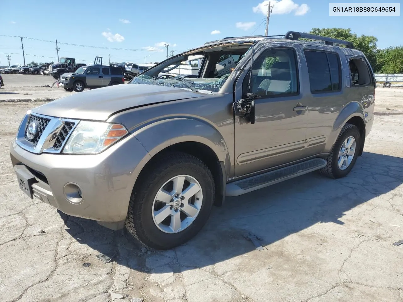 2008 Nissan Pathfinder S VIN: 5N1AR18B88C649654 Lot: 69489094