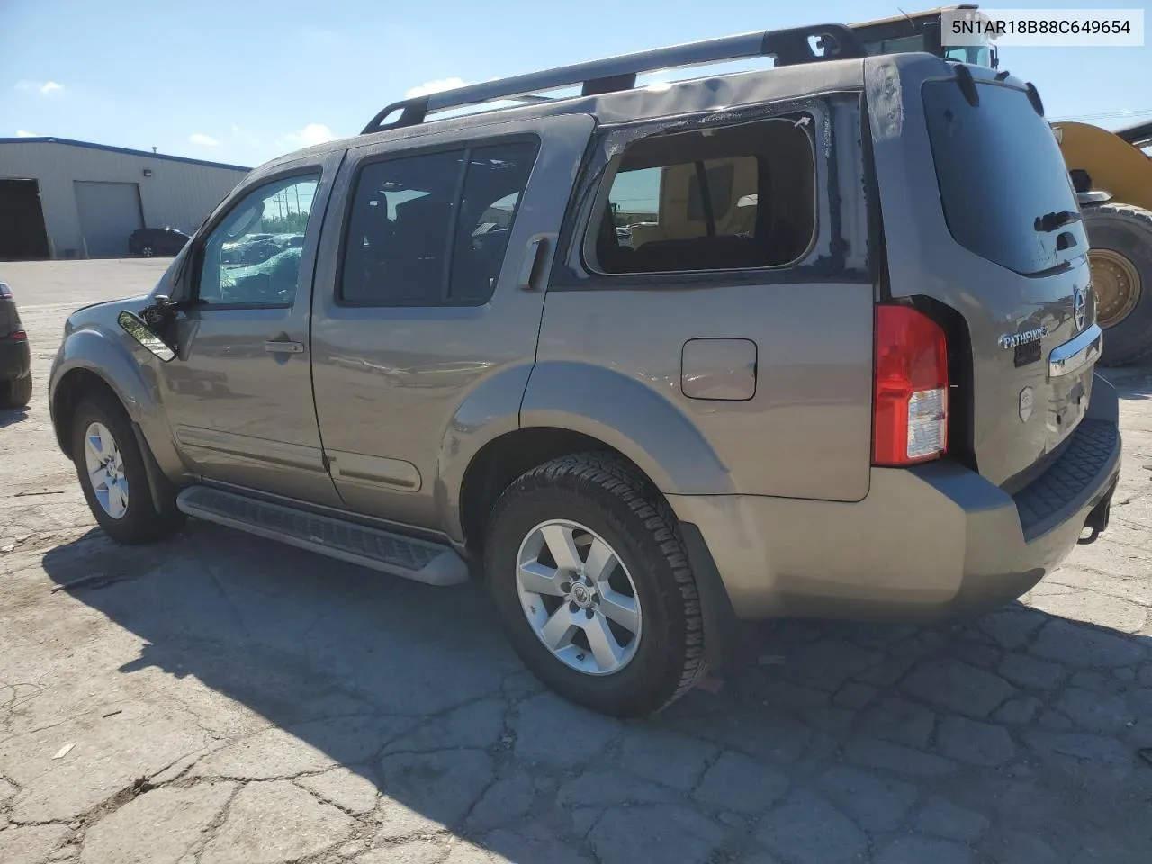 2008 Nissan Pathfinder S VIN: 5N1AR18B88C649654 Lot: 69489094